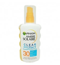 GARNIER AMBRE SOLAIRE CLEAR PROTECT PROTECCION SOLAR TRANSPARENTE SPF 30 SPRAY 200 ml