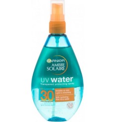 AMBRE SOLAIRE de Garnier UV WATER SPF 30 150 ml spray transparente ALOE VERA