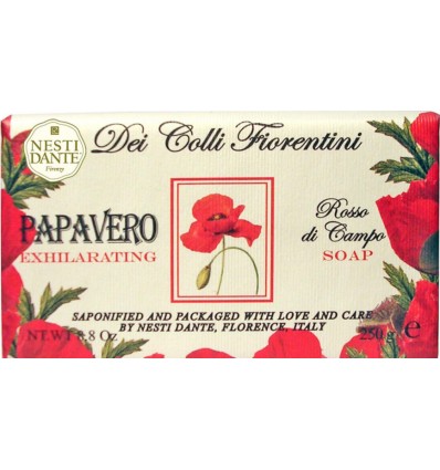 NESTI DANTE FIRENZE PAPAVERO JABÓN VEGETAL EXHILARATING 250 GR