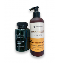 BOTANICA PHARMA TRATAMIENTO ANTICAIDA CAPILAR FORTE PACK DERMOPYL FORTE 60 COMPRIMIDOS + CHAMPU ESSENTIAL ANTICAIDA 250 ML