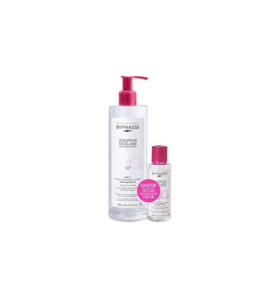 BYPHASSE SOLUCIÓN MICELAR 4 EN 1 PIEL SENSIBLE 500 ml + REGALO MINI 100 ml