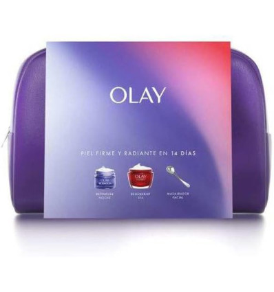 OLAY NECESER REGENERIST CREMA DIA 50 ml + RETINOL 24 CREMA NOCHE 15 ml + MASAJEADOR FACIAL