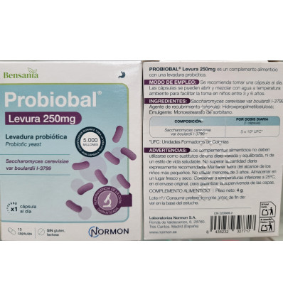 PROBIOBAL LEVURA 250 mg 10 cápsulas 4 g ( C.N. 220069 )