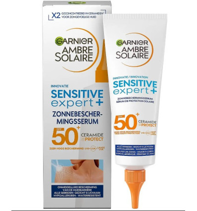 GARNIER SENSITIVE EXPERT SÉRUM PROTECTOR SOLAR SPF 50 FACIAL & CORPORAL FORMATO GRANDE 125 ml