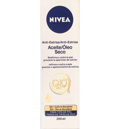 NIVEA Q10 PLUS ACEITE SECO REAFIRMANTE y ANTIESTRIAS 200 ml