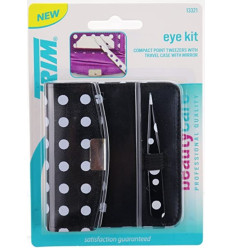 TRIM EYE KIT PINZA DEPILATORIA + ESPEJO en estuche