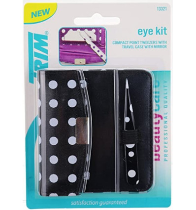 TRIM EYE KIT PINZA DEPILATORIA + ESPEJO en estuche