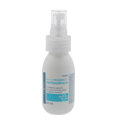 Clorhexidina 2% Solución Acuosa 60ml Antiseptico piel humana