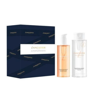 LANCASTER RUTINA DESMAQUILLANTE FACIAL PACK XL Limpiador Facial 400 ml + Tonico Anti-imperfecciones Niacinamida 400 ml