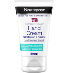 NEUTROGENA CREMA DE MANOS HIDRATACIÓN E HIGIENE CON GLICERINA Y ALCOHOL 50 ml DESINFECTA E HIDRATA