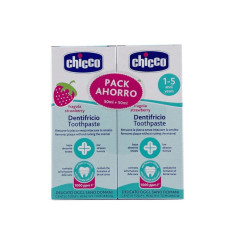 CHICCO DENTÍFRICO INFANTIL PACK 2 X 50 ml EDAD DE 1 a 5 AÑOS
