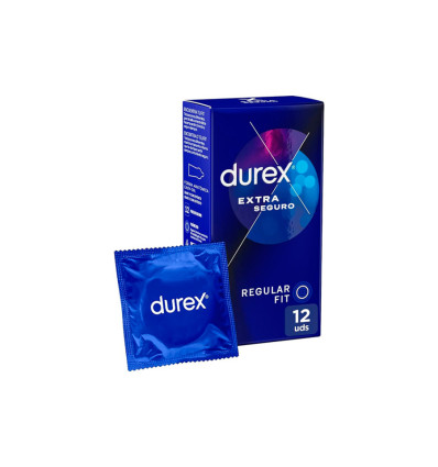 DUREX EXTRA SEGURO REGULAR FIT 12 PRESERVATIVOS