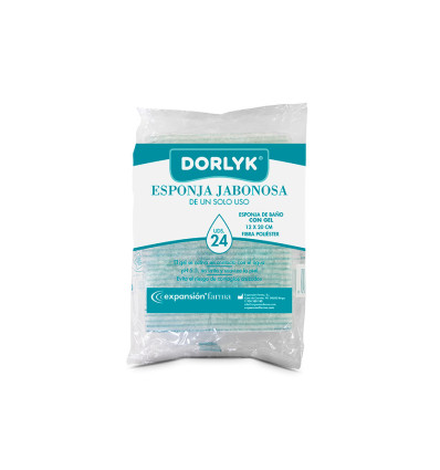 DORLYK ESPONJA JABONOSA DE UN SOLO USO 24 UNIDADES
