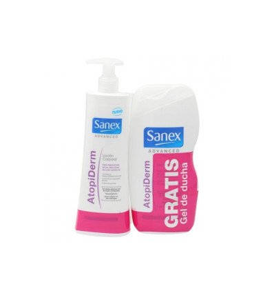 SANEX ATOPIDERM LOCIÓN CORPORAL 400 ml + GEL DE DUCHA 475 ml