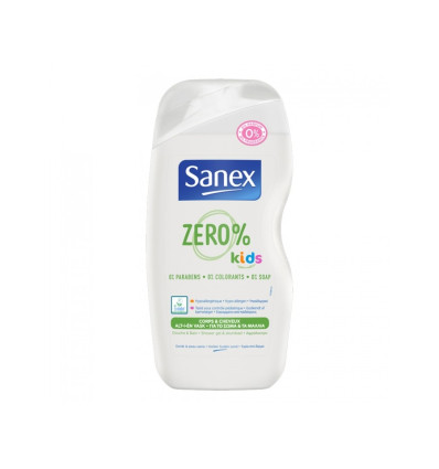 SANEX ZERO KIDS 0% GEL DE DUCHA INFANTIL CUERPO Y CABELLO 500 ml