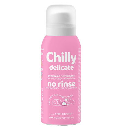 CHILLY NO RINSE DELICATE HIGIENE ÍNTIMA SIN ACLARADO 100 ml