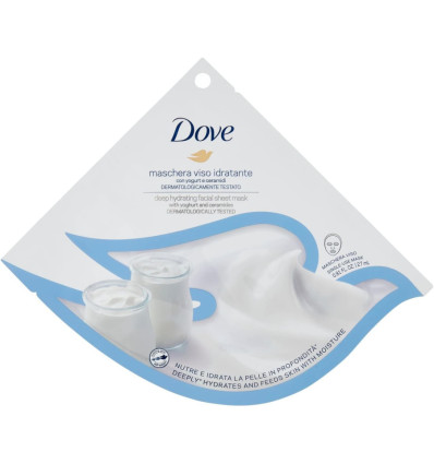 DOVE MASCARILLA FACIAL HIDRATANTE CON YOGURT Y CERAMIDAS 27 ml