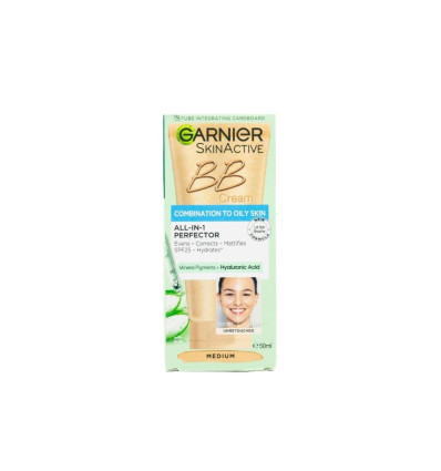 GARNIER BB CREAM TODO EN 1 PIEL MIXTA A GRASA TONO MEDIUM 50 ml
