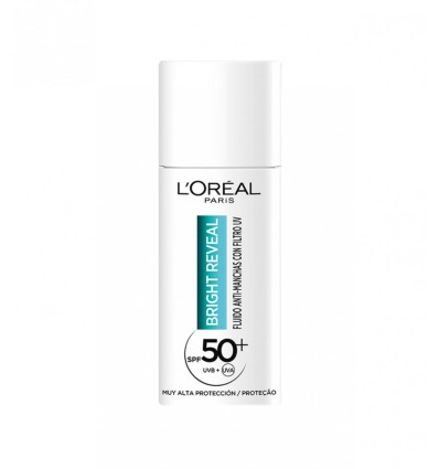LOREAL BRIGHT REVEAL FLUIDO ANTIMANCHAS CON FILTRO UV SPF 50 50 ml