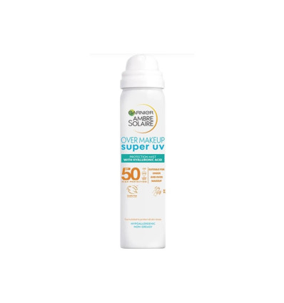 GARNIER OVER MAKEUP SUPER UV SPF 50 SPRAY PROTECTOR FACIAL 75 ml