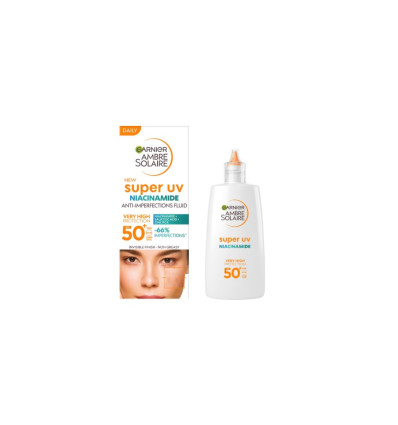 GARNIER SUPER UV NIACINAMIDA PROTECTOR SOLAR SPF 50 FACIAL 40 ml