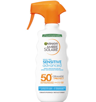 GARNIER AMBRE SOLAIRE SENSITIVE ADVANCED SPRAY PROTECTOR SOLAR SPF 50 270 ml