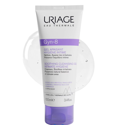 URIAGE GEL INTIMO ANTI IRRITACIONES FORMULADO CON AGUA TERMAL 100 ml tamaño viaje