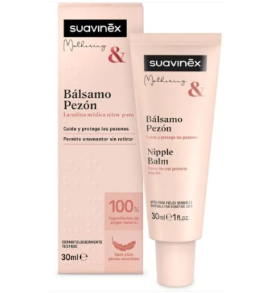 Suavinex Bálsamo Pezón 100% ORIGEN NATURAL Especial Embarazo y Lactancia 30 ml