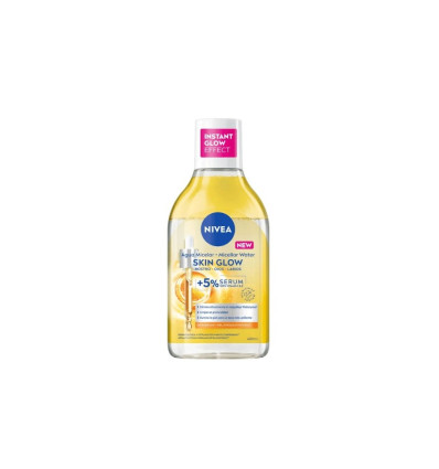NIVEA SKIN GLOW AGUA MICELAR CON SERUM VITAMINA C Y E 400 ml