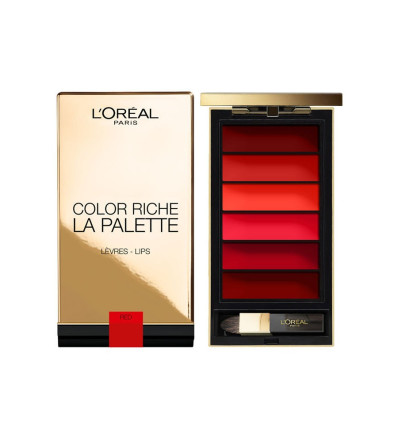 LOREAL LA PALETTE LIPS RED GOES FATALE