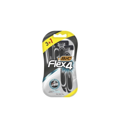 BIC FLEX 4 COMFORT MAQUINILLAS AFEITADO 3+1 UNIDADES