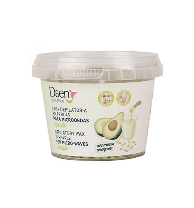 DAEN CERA DEPILATORIA EN PERLAS PARA MICROONDAS AGUACATE 100 g