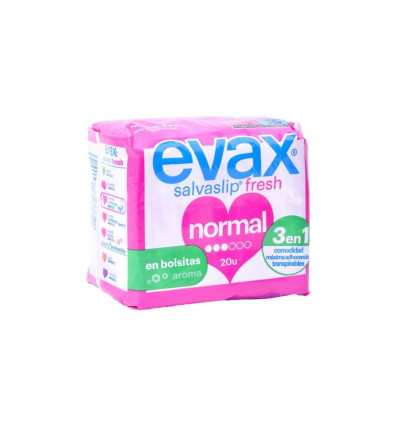 EVAX SALVASLIP NORMAL PLEGADO FRESH 20 UNIDADES