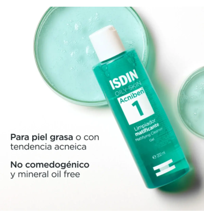 Isdin Acniben Gel Limpiador Matificante 200ml