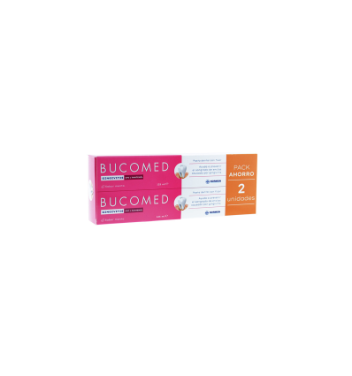 BUCOMED NORMON GINGIVITIS PACK AHORRO 2 PASTA DENTAL CON FLUOR AYUDA A PREVENIR EL SANGRADO DE ENCIAS