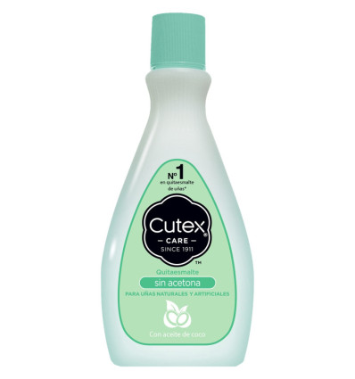 CUTEX QUITAESMALTE SIN ACETONA HIDRATA UÑAS NATURALES Y ARTIFICIALES 100 ml