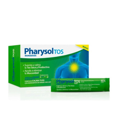 Pharysol Tos Monodosis Caja 16 Sobres de jarabe en monodosis 100% origen natural complejo CALMA-TUSS