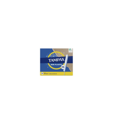TAMPAX NON PLASTIC REGULAR 20 unidades