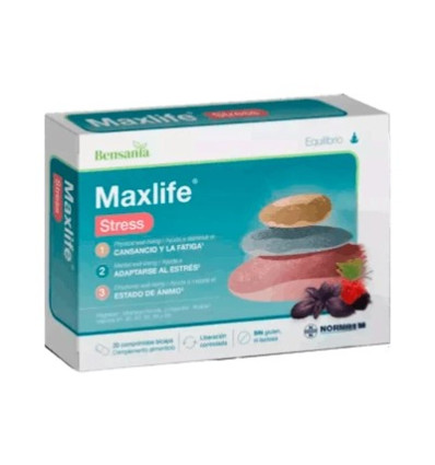 Bensania Maxlife Stress Mejora el estres y el estado de animo OFERTA DUPLO 2 x 20 complimidos