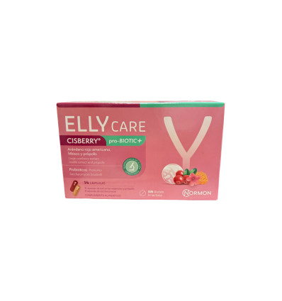ELLY CARE CISBERRY PRO BIOTIC ARANDANO ROJO. SACCHAROMYCES + PROPILIS 14 CAPSULAS