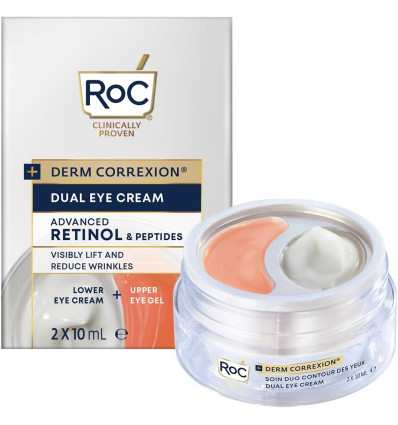 ROC DERM CORREXION DUAL CONTORNO DE OJOS PARPADO CAIDO EYE CREAM 20 ml