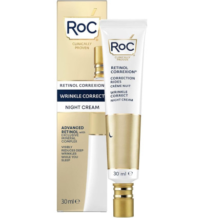 ROC Corrección de Retinol Wrinkle Corrext Crema de Noche, 30 ml