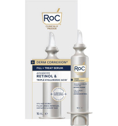 ROC Derm Correxion Fill + Treat serum facial rellenador con ácido hialurónico y retinol 15 ml ARRUGAS PROFUNDAS