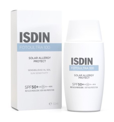 ISDIN FOTOULTRA 100 SOLAR ALLERGY SPF 50 PROTECTOR SOLAR PIELES SENSIBLES AL SOL 50 ml