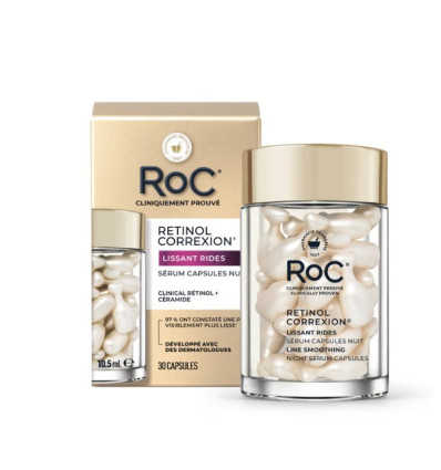 ROC RETINOL CORREXION SERUM DE NOCHE 30 CÁPSULAS 10.5 ml
