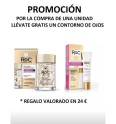 ROC RETINOL CORREXION SERUM DE NOCHE 30 CÁPSULAS 10.5 ml con REGALO de CONTORNO DE OJOS ROC 15 ml