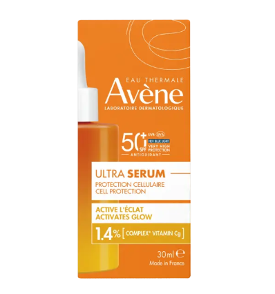 AVENE ULTRA SERUM SPF50+ LUMINOSIDAD 1.4% VITAMINA C 30 ml