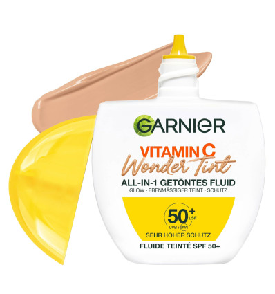 GARNIER VITAMINA C WONDER TINT FLUIDO FACIAL SPF 50 COLOR MEDIUM 40 ml