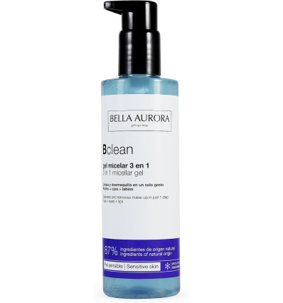 BELLA AURORA BCLEAN GEL MICELAR LIMPIADOR 3 EN 1 PIEL SENSIBLE 200 ml