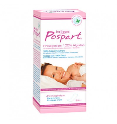 INDASEC POSPART PROTEGESLIP TOCOLÓGICO 24 u ALGODÓN 100x100